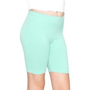 imageSTRETCH IS COMFORT Girls Cotton Biker Shorts and Cartwheel Shorts  Two Lengths to Choose from  Size 414Mint