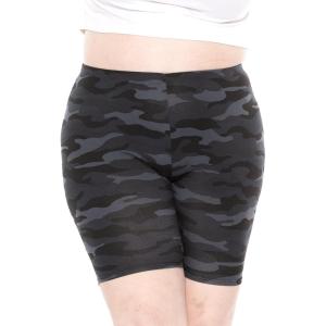 imageSTRETCH IS COMFORT Womens Plus Size Cotton Biker Shorts  Cotton  XLarge  7XBlack Camo
