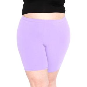imageSTRETCH IS COMFORT Womens Plus Size Cotton Biker Shorts  Cotton  XLarge  7XLavender
