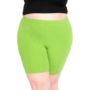 imageSTRETCH IS COMFORT Womens Plus Size Cotton Biker Shorts  Cotton  XLarge  7XLime Green