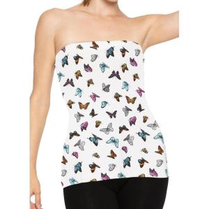 imageSTRETCH IS COMFORT Womens ampamp Plus Mid and Long Length Tube Top  X Small  5XButterfly