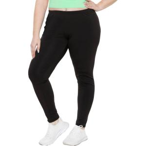 imageSTRETCH IS COMFORT Womens and Plus Size Oh So Soft Full and Knee Length Leggings  Basic Essentials  Small to 7XBlack Micro Fleece