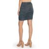 imageSTRETCH IS COMFORT Womens Ruched Pencil Knee Length Skirt Charcoal Gray 2X