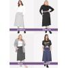 imageSTRETCH IS COMFORT Womens and Plus Knee Length and MIDI ALine Skirt wPocketsBrown Leopard