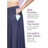 imageSTRETCH IS COMFORT Womens and Plus Knee Length and MIDI ALine Skirt wPocketsBrown Leopard