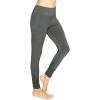 imageSTRETCH IS COMFORT Womens DTY High Waist Ruched Ankle Leggings Charcoal Gray Large