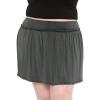 imageWomens Modal Ruffle Waist Skater Skirt Charcoal Gray XLarge