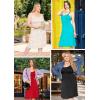 imageSTRETCH IS COMFORT Womens and Plus Rayon Tank Midi Dress  Soft Knit Camisole  Flowy Lightweight Fit  Sizes S5XBlack