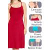 imageSTRETCH IS COMFORT Womens and Plus Rayon Tank Midi Dress  Soft Knit Camisole  Flowy Lightweight Fit  Sizes S5XBrown Leopard