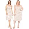 imageSTRETCH IS COMFORT Womens and Plus Rayon Tank Midi Dress  Soft Knit Camisole  Flowy Lightweight Fit  Sizes S5XPink Rose Vine