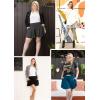 imageSTRETCH IS COMFORT Womens and Plus Size Flowy Wide Leg Shorts with Pockets  S5XPurple
