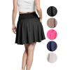 imageSTRETCH IS COMFORT Womens and Plus Ultra Flex High Waist Tennis Skirt with Pockets and Built in Shorts  XS5XLBlack