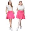 imageSTRETCH IS COMFORT Womens and Plus Ultra Flex High Waist Tennis Skirt with Pockets and Built in Shorts  XS5XLBright Pink