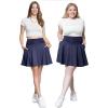 imageSTRETCH IS COMFORT Womens and Plus Ultra Flex High Waist Tennis Skirt with Pockets and Built in Shorts  XS5XLNavy Blue