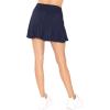 imageWomens High Waist Skater Skirt with Built in Shorts with and Without Pockets Small3XNavy Blue