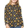 imageSTRETCH IS COMFORT Girls Print Classic Crew Neck Short and Long Sleeves Tee Shirt  Soft Everyday Basic Top  2T16Halloween Pumpkin Patch