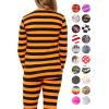 imageSTRETCH IS COMFORT Girls Print Classic Crew Neck Short and Long Sleeves Tee Shirt  Soft Everyday Basic Top  2T16Orange Black Stripes
