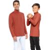 imageSTRETCH IS COMFORT Oh So Soft Boys Long Sleeve Poly Spandex TurtleneckRust