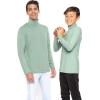 imageSTRETCH IS COMFORT Oh So Soft Boys Long Sleeve Poly Spandex TurtleneckSage Green