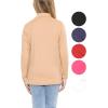 imageSTRETCH IS COMFORT Youth Girls Oh So Soft Long Sleeve Mock Neck Top  416Beige