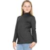 imageSTRETCH IS COMFORT Youth Girls Oh So Soft Long Sleeve Mock Neck Top  416Black