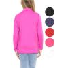 imageSTRETCH IS COMFORT Youth Girls Oh So Soft Long Sleeve Mock Neck Top  416Neon Pink