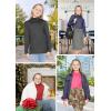 imageSTRETCH IS COMFORT Youth Girls Oh So Soft Long Sleeve Mock Neck Top  416Red