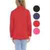 imageSTRETCH IS COMFORT Youth Girls Oh So Soft Long Sleeve Mock Neck Top  416Red