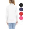 imageSTRETCH IS COMFORT Youth Girls Oh So Soft Long Sleeve Mock Neck Top  416White