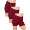 imageSTRETCH IS COMFORT Girls Cotton Biker Shorts  3 Pack  Size 416 Burgundy
