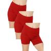 imageSTRETCH IS COMFORT Girls Cotton Biker Shorts  3 Pack  Size 416 Red
