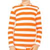 Orange White Stripes