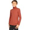 imageSTRETCH IS COMFORT Oh So Soft Boys Long Sleeve Poly Spandex TurtleneckRust