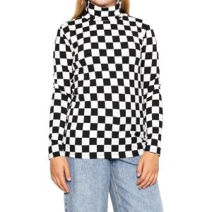 imageSTRETCH IS COMFORT Girls Oh So Soft Long Sleeve Turtleneck  Youth Size 216Checkered Black and White