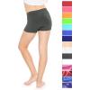 imageSTRETCH IS COMFORT Girls Cotton Booty Shorts Charcoal Gray Large