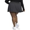 imageSTRETCH IS COMFORT Womens Asymmetrical Gathered Skater Skirt Charcoal Gray XLarge