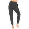 imageSTRETCH IS COMFORT Womens Cuffed Pleated Joggers Charcoal Gray Medium