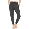 imageSTRETCH IS COMFORT Womens Cuffed Pleated Joggers Charcoal Gray Medium