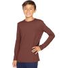 imageSTRETCH IS COMFORT Boys and Mens Oh So Soft Long Sleeve Top  Youth SAdult 3XAlmond