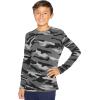 imageSTRETCH IS COMFORT Boys and Mens Oh So Soft Long Sleeve Top  Youth SAdult 3XBlack Camo