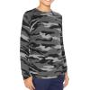 imageSTRETCH IS COMFORT Boys and Mens Oh So Soft Long Sleeve Top  Youth SAdult 3XBlack Camo