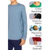 imageSTRETCH IS COMFORT Boys and Mens Oh So Soft Long Sleeve Top  Youth SAdult 3XOrange White Stripes