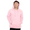 imageSTRETCH IS COMFORT Mens Soft Hoodie with Extra Side Seam Zippered Pocket  Cozy and Functional  Fleeced Line S5XLLight Pink