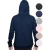 imageSTRETCH IS COMFORT Mens Soft Hoodie with Extra Side Seam Zippered Pocket  Cozy and Functional  Fleeced Line S5XLNavy Blue