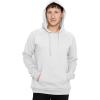 imageSTRETCH IS COMFORT Mens Soft Hoodie with Extra Side Seam Zippered Pocket  Cozy and Functional  Fleeced Line S5XLWhite