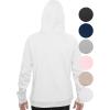 imageSTRETCH IS COMFORT Mens Soft Hoodie with Extra Side Seam Zippered Pocket  Cozy and Functional  Fleeced Line S5XLWhite