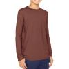 imageSTRETCH IS COMFORT Boys and Mens Oh So Soft Long Sleeve Top  Youth SAdult 3XAlmond