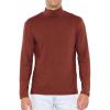 imageSTRETCH IS COMFORT Mens Oh So Soft Mock Neck Long Sleeve Shirt Perfect for Casual Wear Stylish Classic Fit  Small5XAlmond