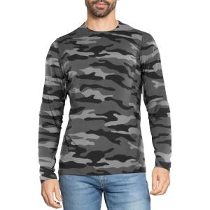 imageSTRETCH IS COMFORT Boys and Mens Oh So Soft Long Sleeve Top  Youth SAdult 3XBlack Camo