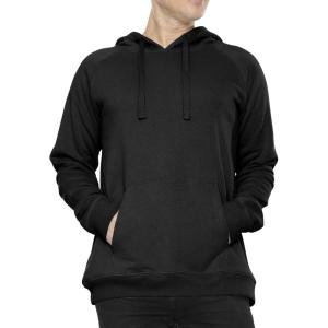 imageSTRETCH IS COMFORT Mens Soft Hoodie with Extra Side Seam Zippered Pocket  Cozy and Functional  Fleeced Line S5XLBlack